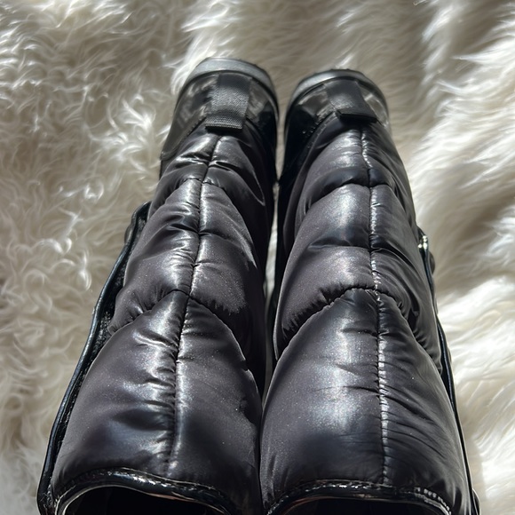 Coach Polina Nylon Puffy Boot Black Size 6 - Picture 5 of 14